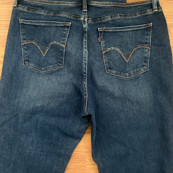 Levis Jeans Blue Perfectly Slimming Boot Cut 512 Denim Pants High Rise Sz 16S - Picture 5 of 14